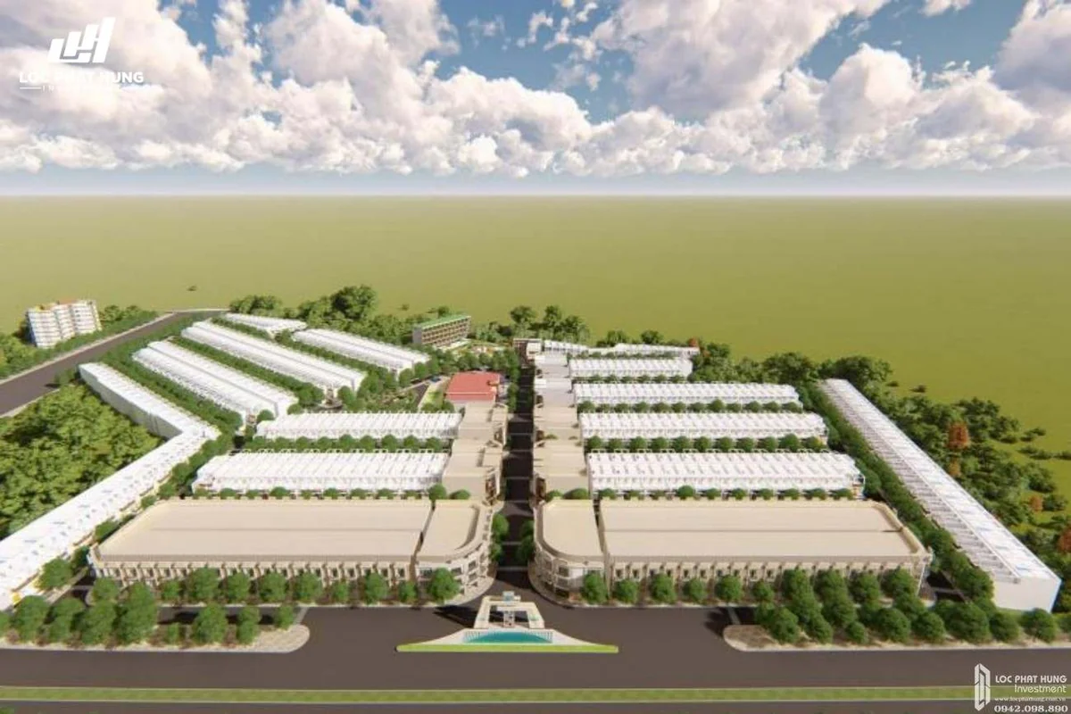 Khu nhà phố biệt thự Phú Gia Residences - Kiến trúc biệt thự song lập sang trọng và sân vườn riêng