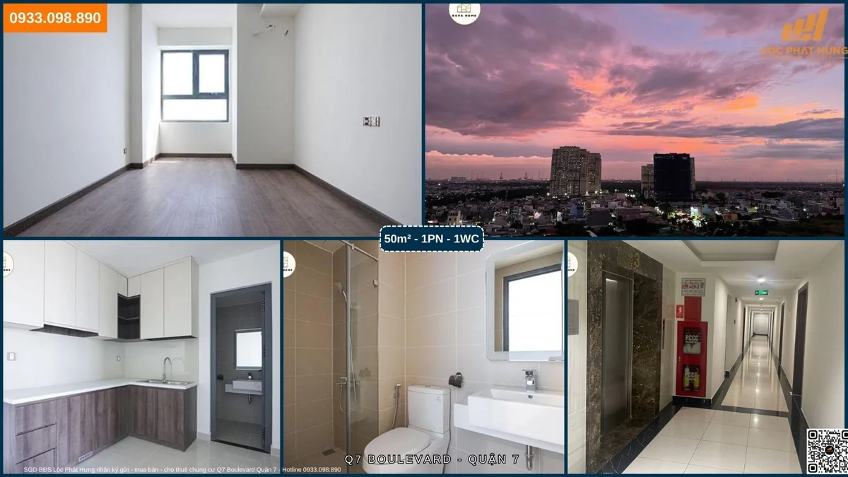 Dự án căn hộ Q7 Boulevard Nguyễn Lương Bằng nối dài Quận 7 Hưng Thịnh - Tầm nhìn trên cao bao quát khung cảnh thành phố lung linh