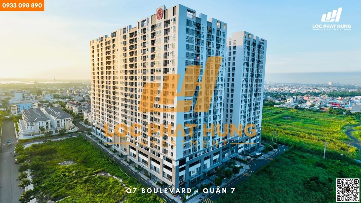 Dự án căn hộ Q7 Boulevard Nguyễn Lương Bằng nối dài Quận 7 Hưng Thịnh - Thiết kế khối đế thương mại và lối tiếp cận sảnh đón sang trọng