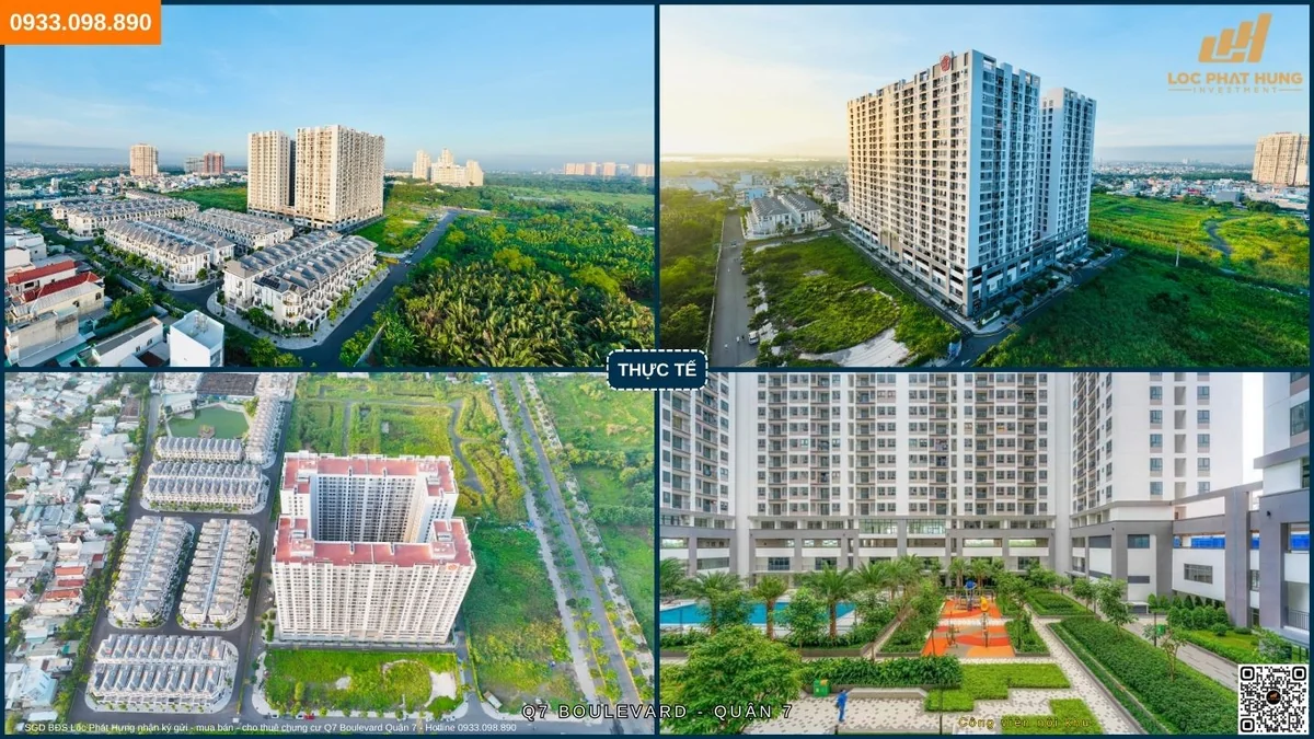 Dự án căn hộ Q7 Boulevard Nguyễn Lương Bằng nối dài Quận 7 Hưng Thịnh - Khu vui chơi trẻ em và đường dạo bộ rợp bóng cây xanh