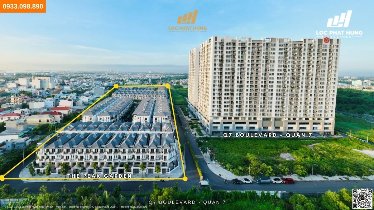 Dự án căn hộ Q7 Boulevard Nguyễn Lương Bằng nối dài Quận 7 Hưng Thịnh - Không gian phòng khách căn hộ hiện đại ngập tràn ánh sáng tự nhiên