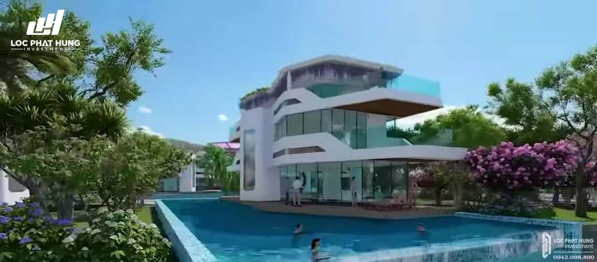 Không gian phòng khách sang trọng nội thất chuẩn resort Sunshine Heritage