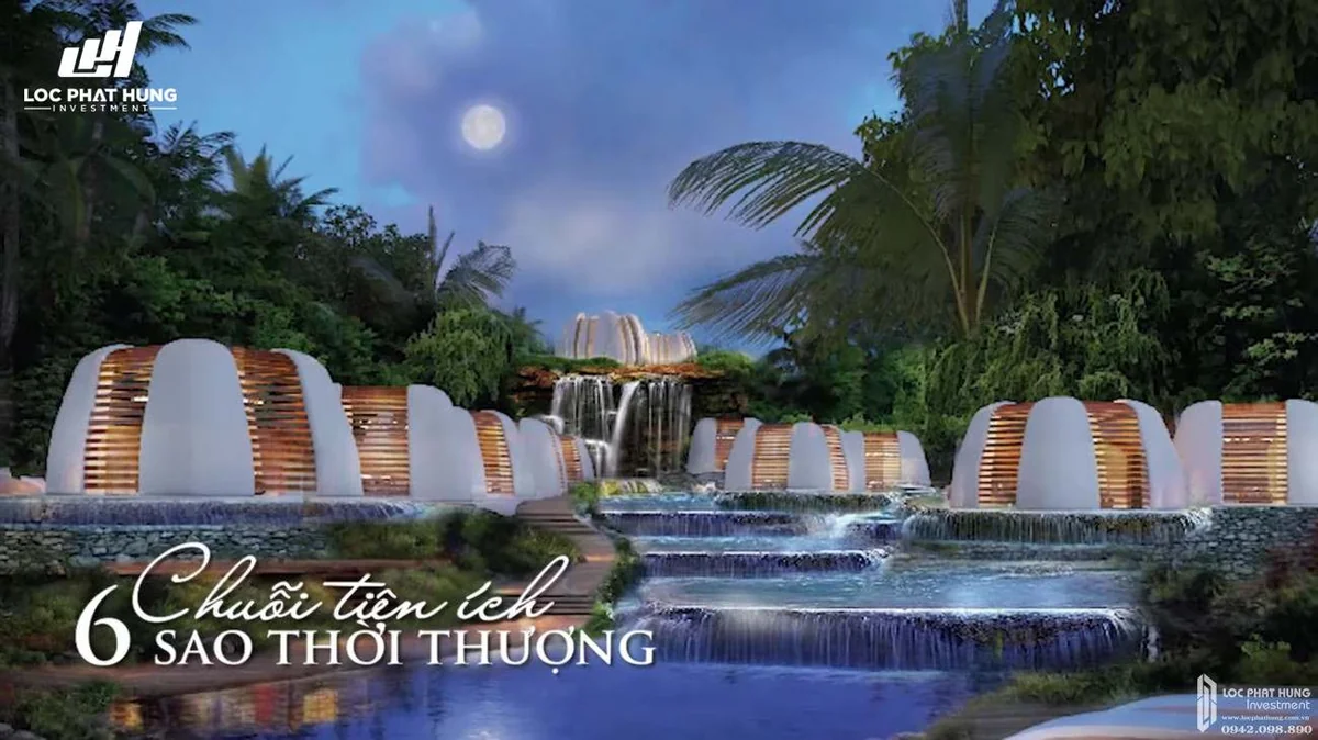Tiện ích hồ bơi vô cực đa tầng hướng biển Sunshine Heritage Mũi Né