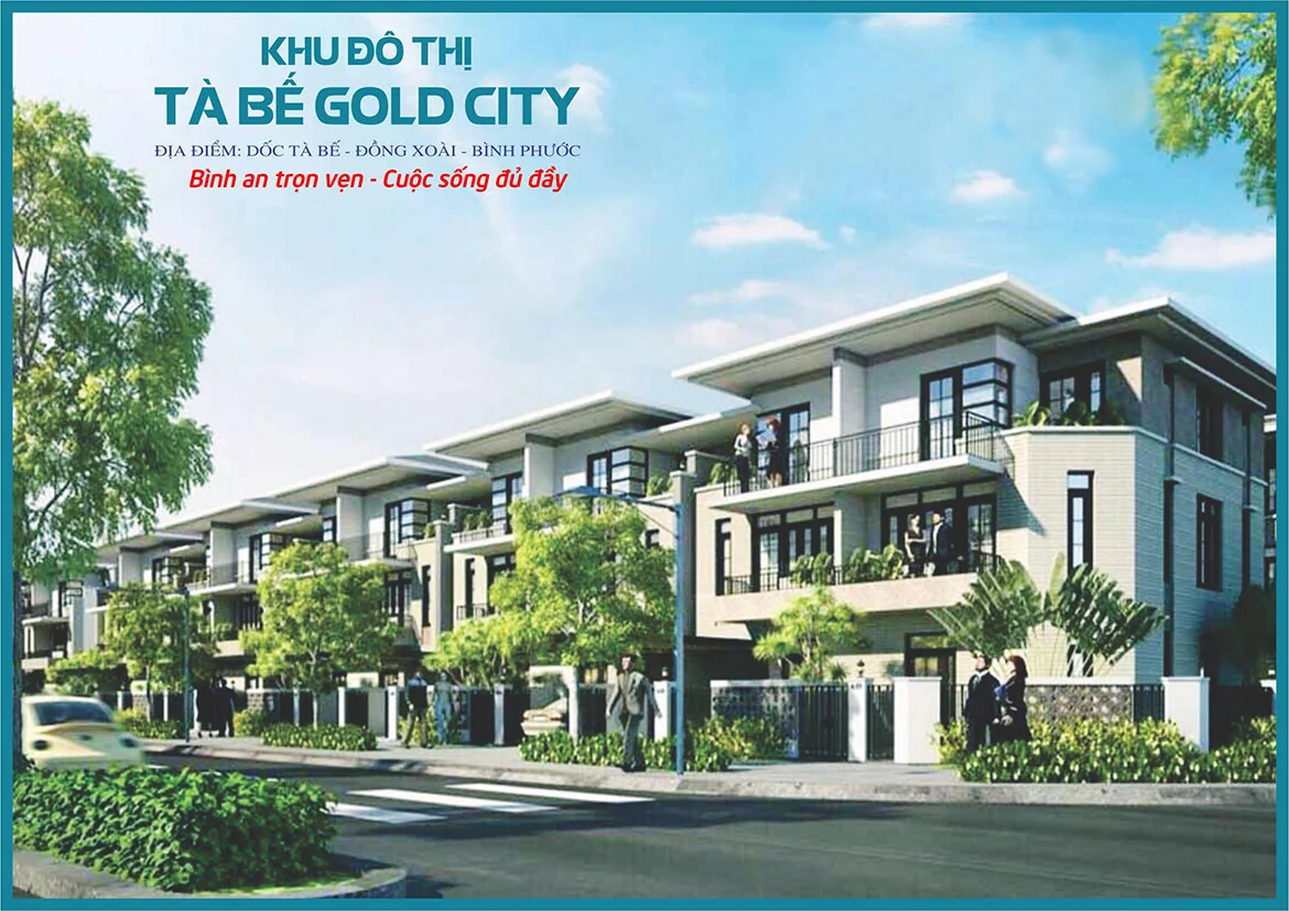 Phối cảnh tổng thể khu đô thị Tà Bế Gold City dốc Tà Bế Đồng Xoài