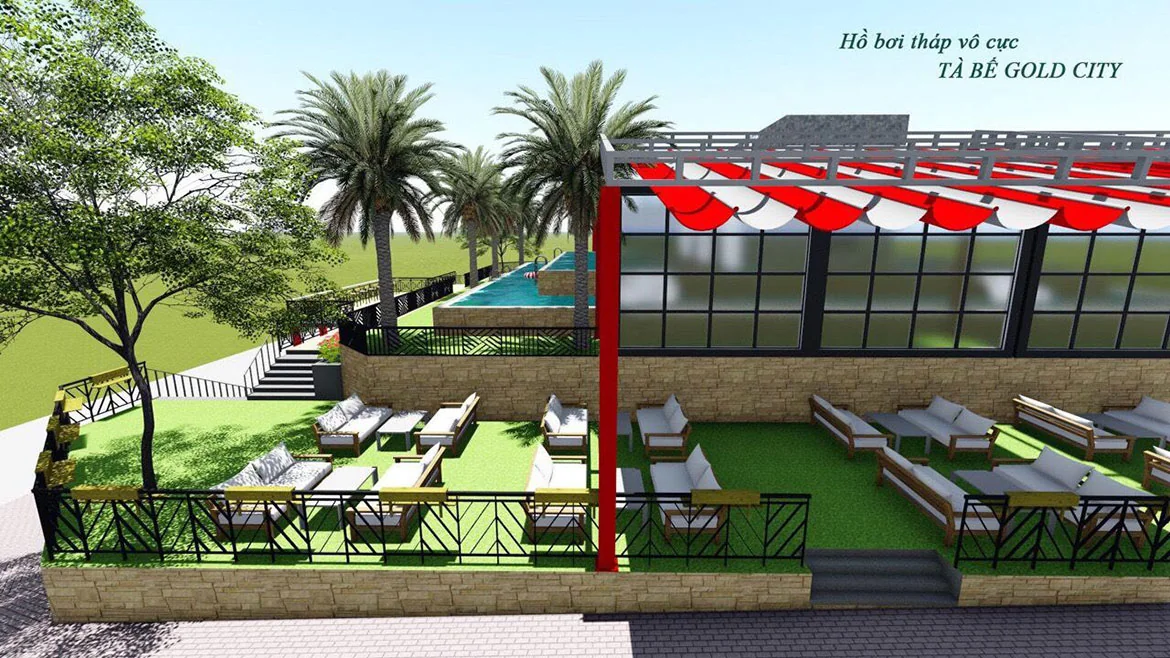 Mặt bằng thiết kế nhà phố liên kế vườn hiện đại Tà Bế Gold City Đồng Xoài