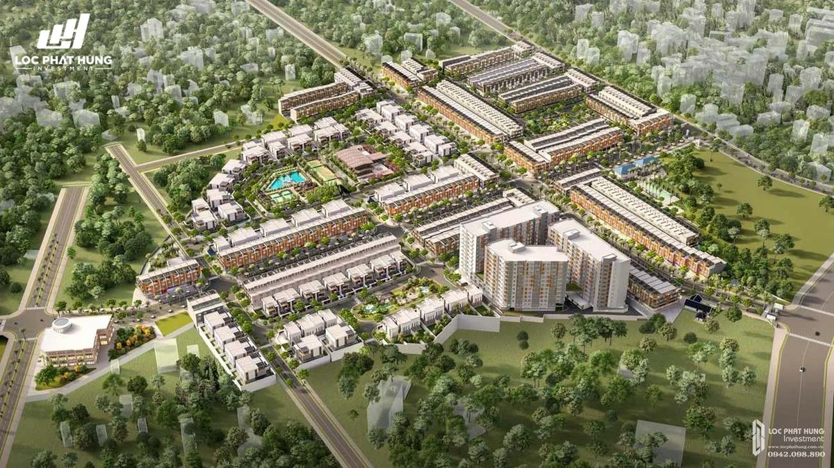 Khu đô thị phong cách Nhật Bản Takara Residence Thủ Dầu Một - Phối cảnh tổng thể quy hoạch kiến trúc hiện đại
