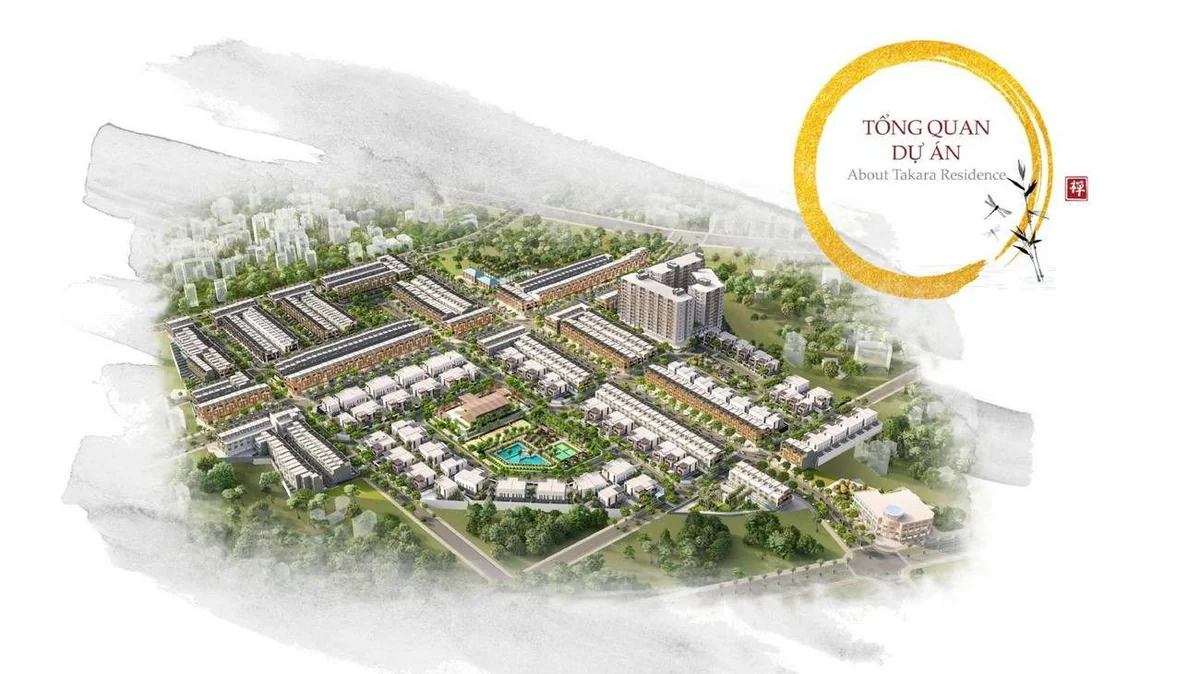 Khu đô thị phong cách Nhật Bản Takara Residence Thủ Dầu Một - Kiến trúc biệt thự song lập sang trọng và sân vườn riêng